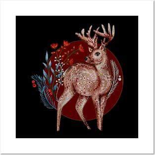 Reindeer Christmas Posters and Art